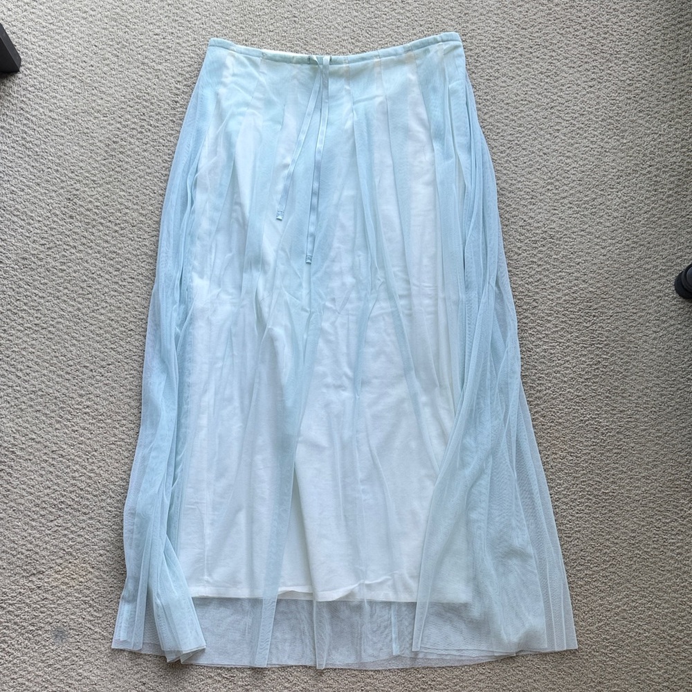 Free People Light Blue Flowy Maxi Skirt – Women’s Medium
